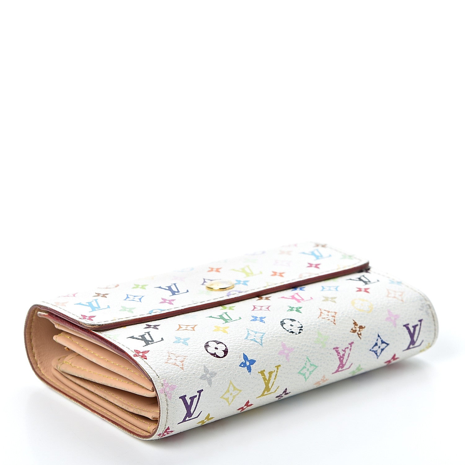 Louis Vuitton Monogram Multicolor Alexandra Wallet White 3 of 12