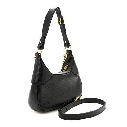 Gucci Goatskin Small Aphrodite Shoulder Bag Black 2 of 9