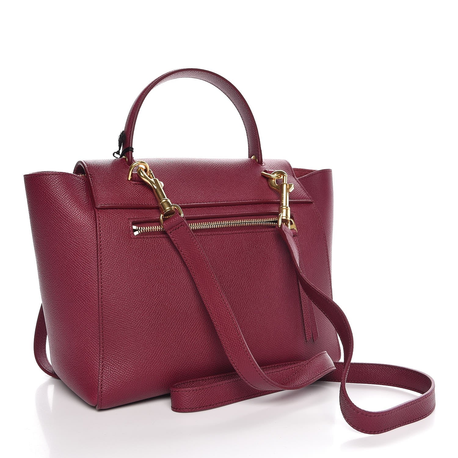 Celine Grained Calfskin Micro Belt Bag Plum 4 of 8