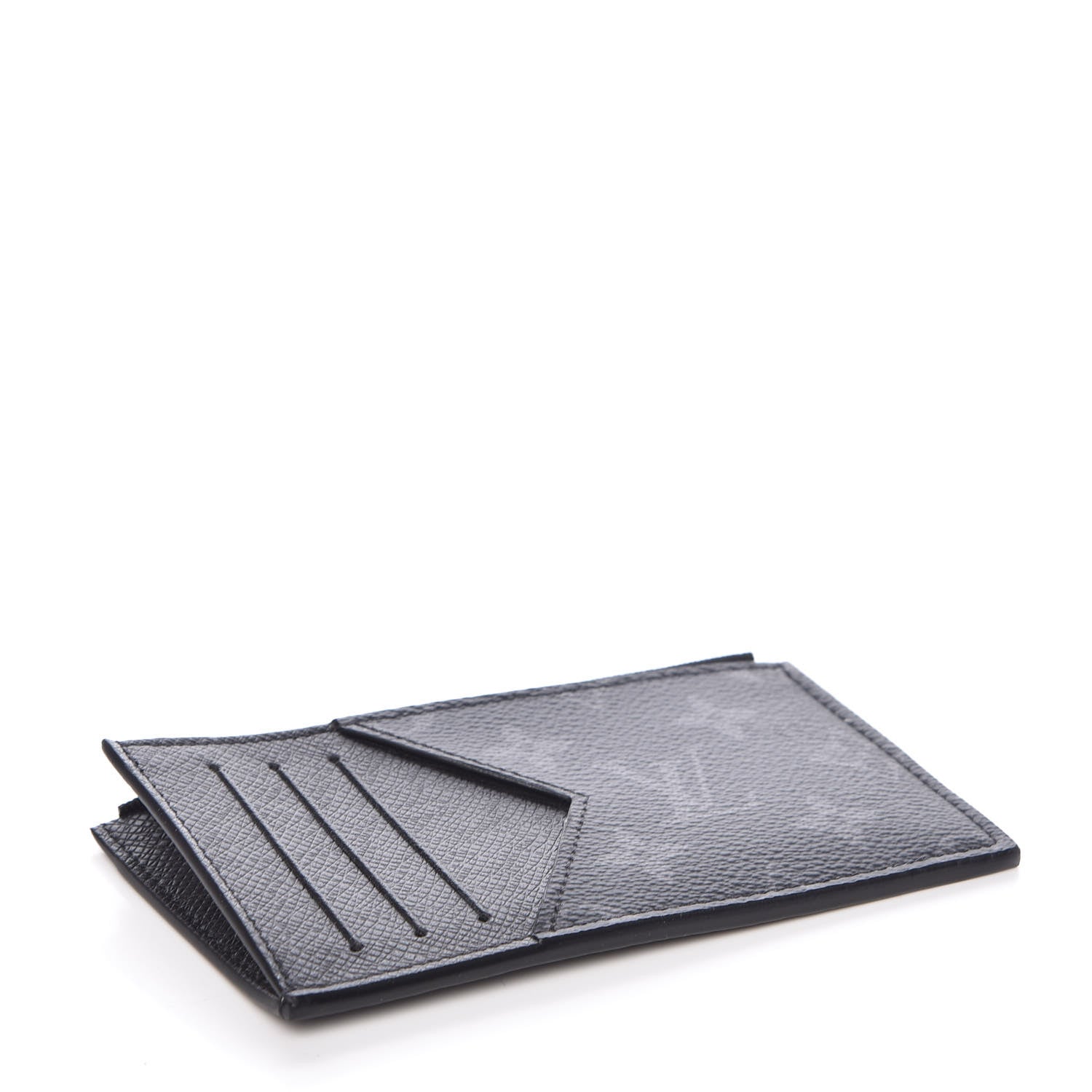Louis Vuitton Monogram Eclipse Taiga Coin Card Holder 4 of 7