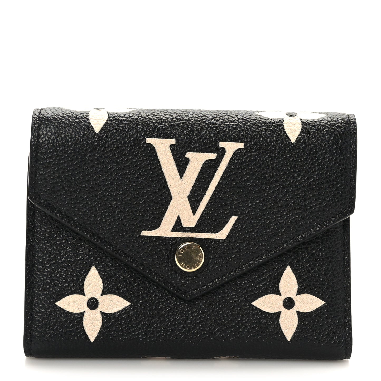 Empreinte Monogram Giant Victorine Wallet Black Beige
