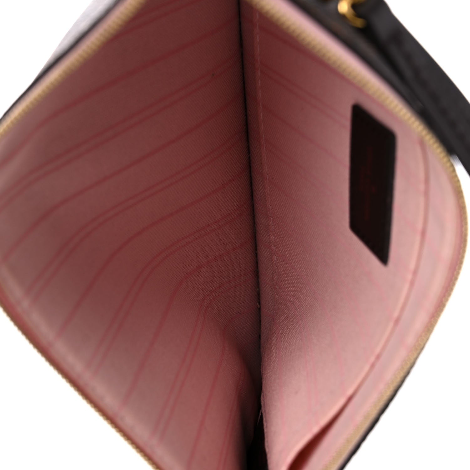 Louis Vuitton Damier Ebene Neverfull MM GM Pochette Rose Ballerine 5 of 11