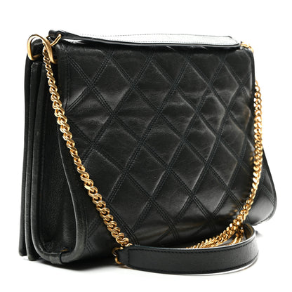 Saint Laurent Lambskin Quilted Mini Becky Chain Bag Vert Fonce 3 of 21