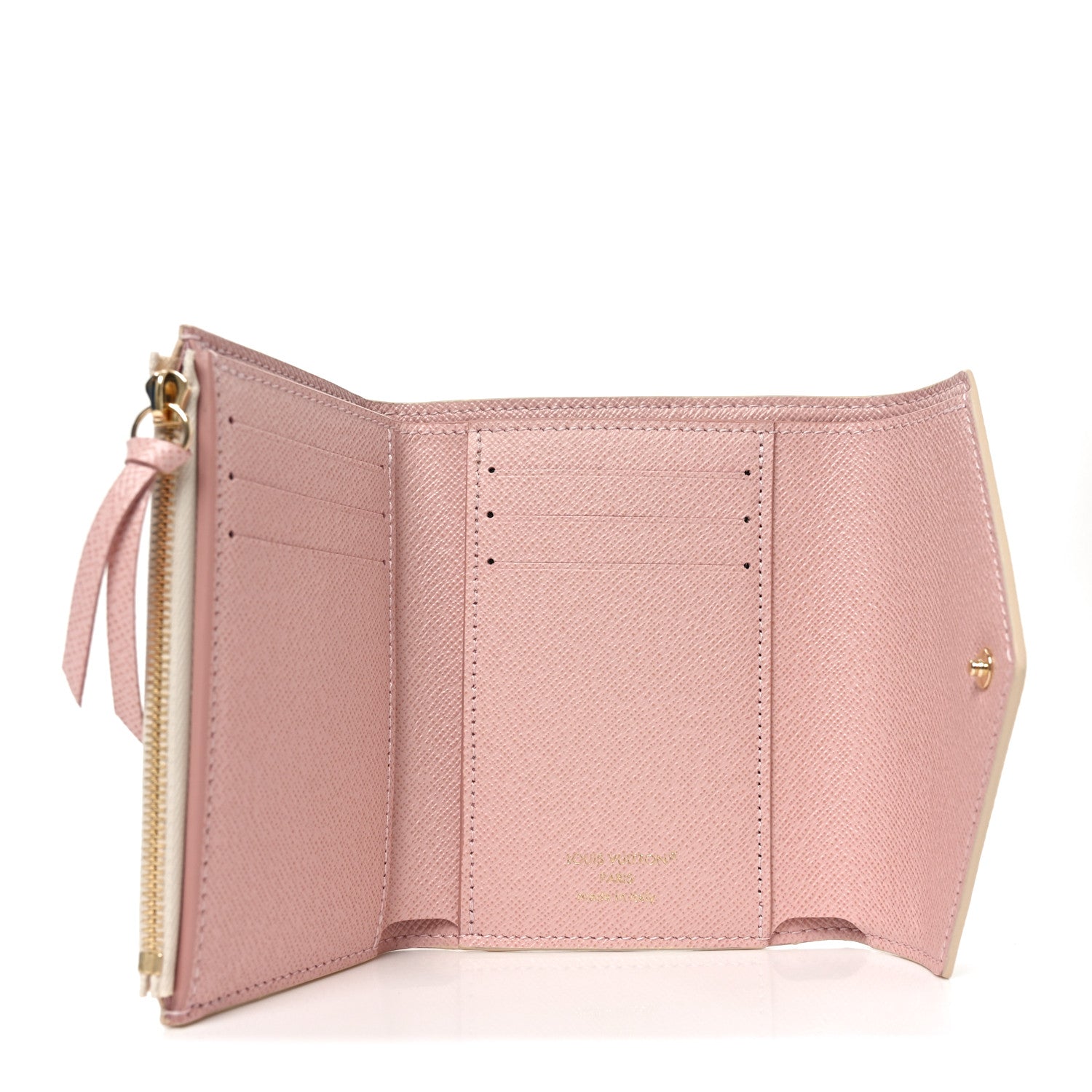 Louis Vuitton Damier Azur Victorine Wallet Rose Ballerine 5 of 6