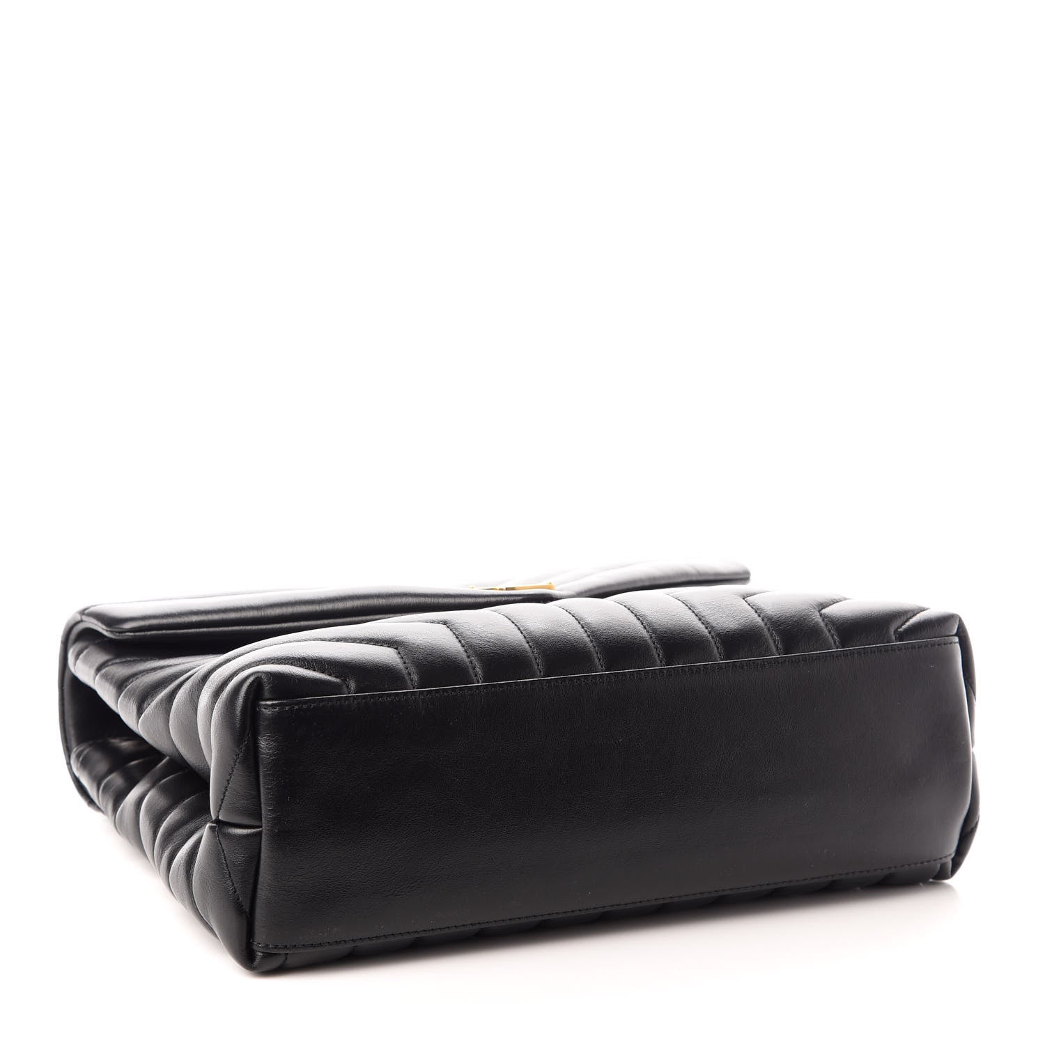Saint Laurent Calfskin Y Quilted Monogram Medium Loulou Chain Satchel Black 4 of 9