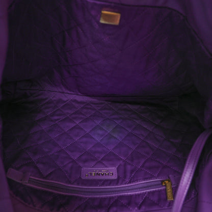 Chanel Shiny Calfskin Quilted Chanel 22 Purple 5 of 10