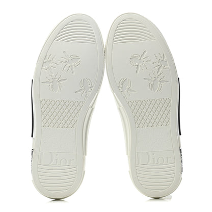Christian Dior X KENNY SCHARF Technical Canvas Oblique Patch Mens B23 High Top Sneakers 37 White Blue 4 of 5