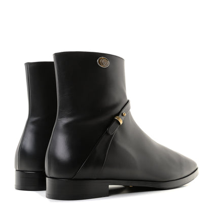 Gucci Calfskin Womens GG Ankle Boots 42 Black 4 of 8