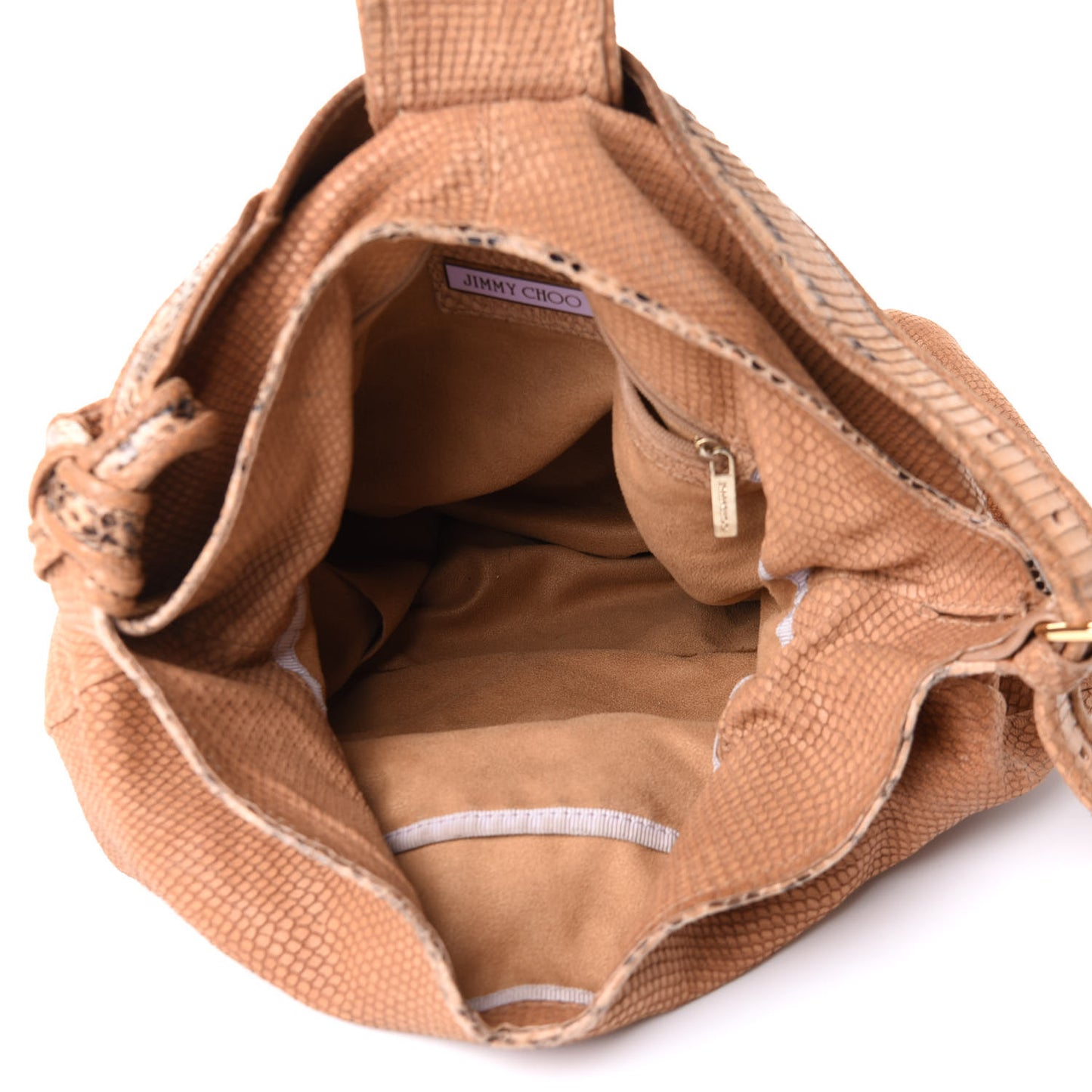 Snakeskin Embossed Calfskin Rahmyn Beige