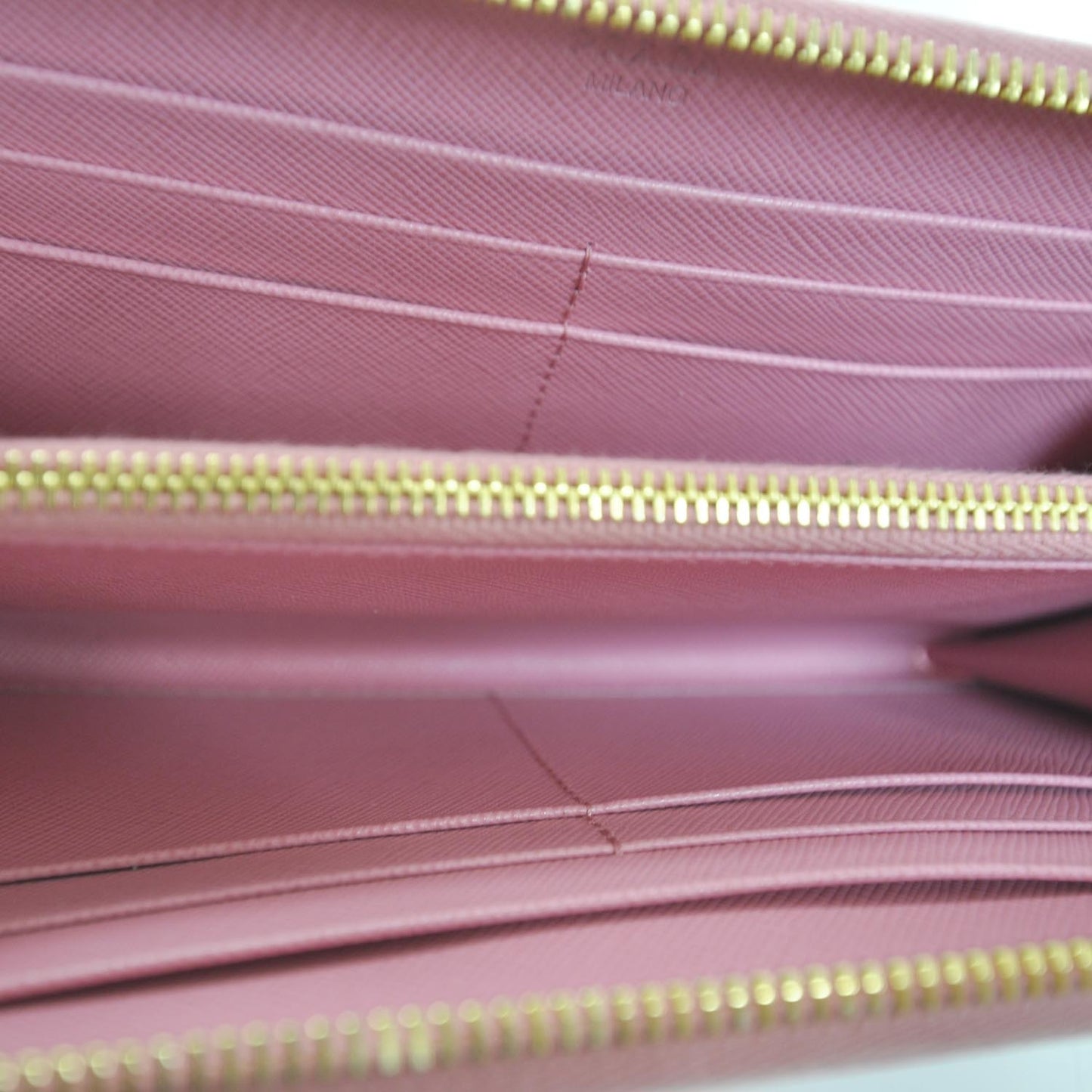 Saffiano Zip Around Wallet