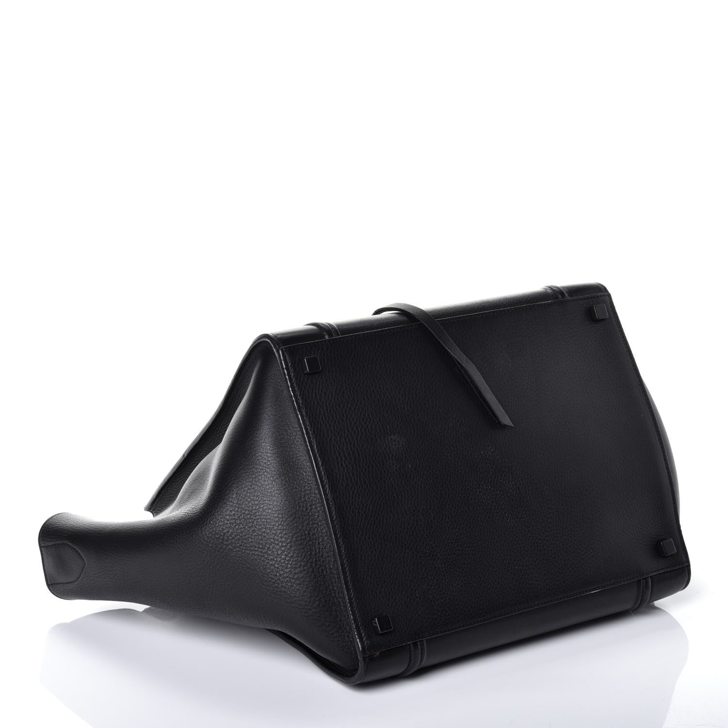 Celine Supple Calfskin Medium Phantom Luggage Black 4 of 10