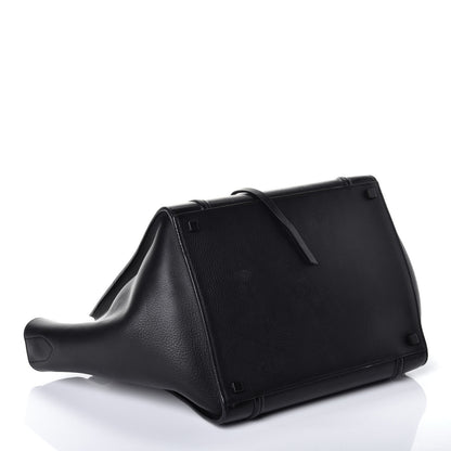 Celine Supple Calfskin Medium Phantom Luggage Black 4 of 10