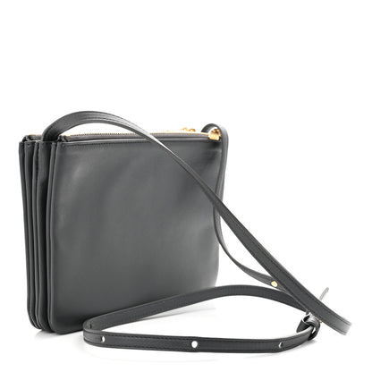 Celine Lambskin Small Trio Crossbody Bag Medium Grey 3 of 11