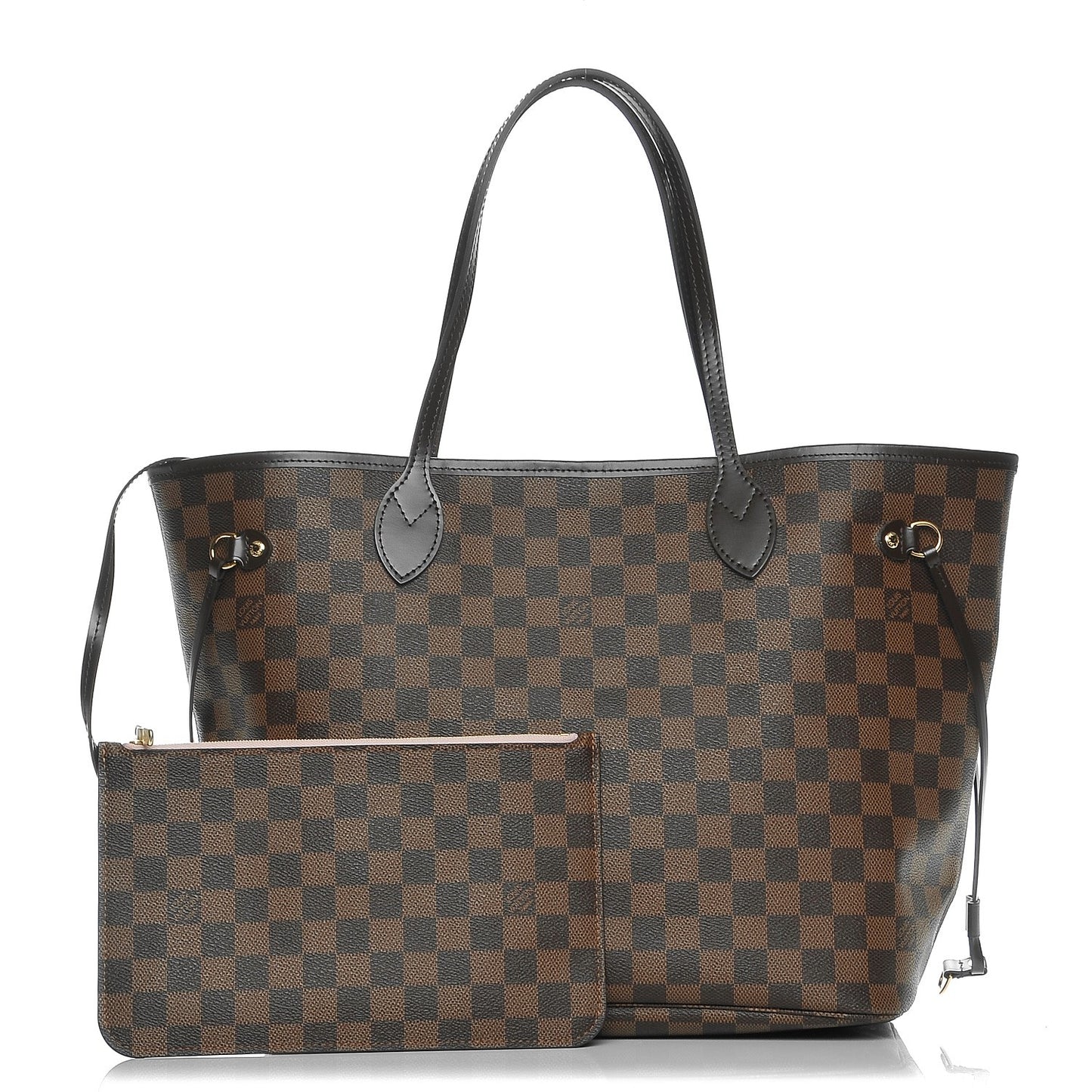 Damier Ebene Neo Neverfull MM Rose Ballerine