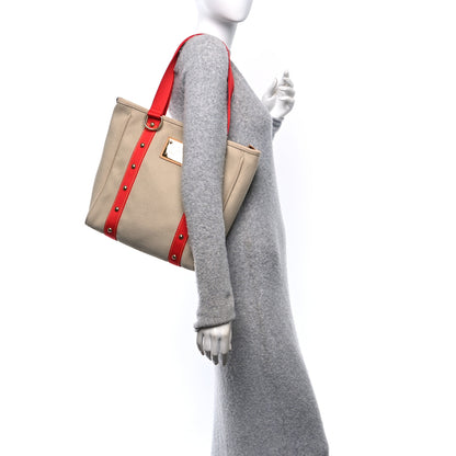 Louis Vuitton Toile Antigua Cabas MM Beige 2 of 10