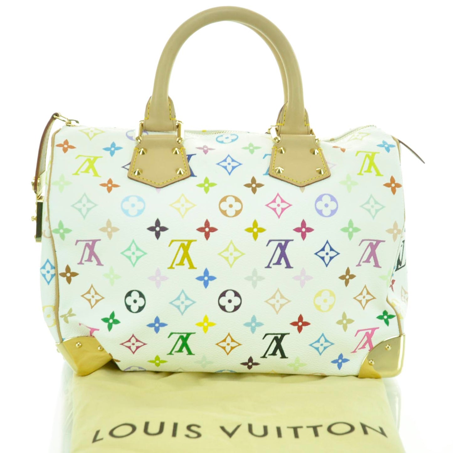 Monogram Multicolor Speedy 30 White