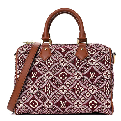 Louis Vuitton Jacquard Since 1854 Speedy Bandouliere 25 Bordeaux 1 of 9