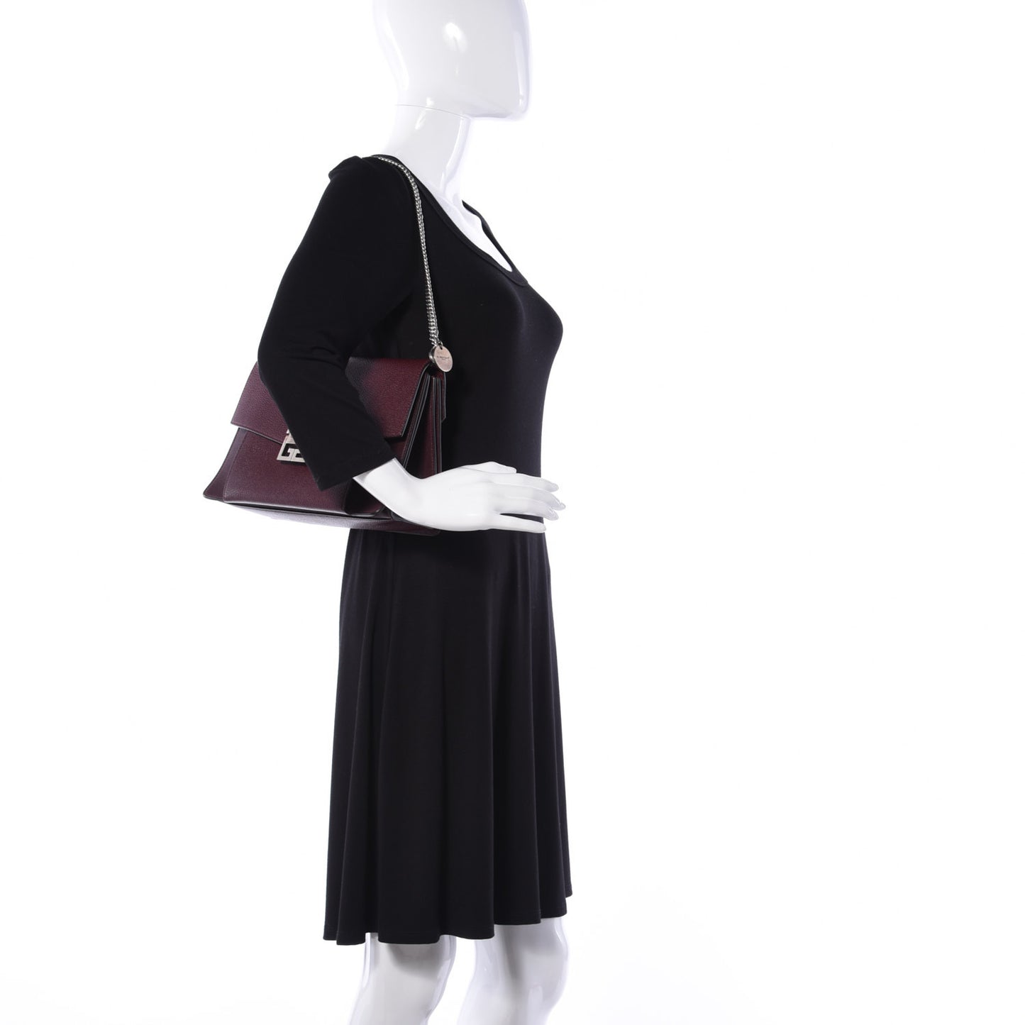 Goatskin Medium GV3 Shoulder Bag Aubergine