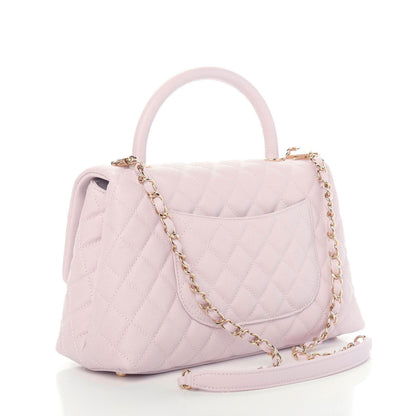 Chanel Caviar Quilted Small Coco Handle Flap Lilas Lilac 4 of 12