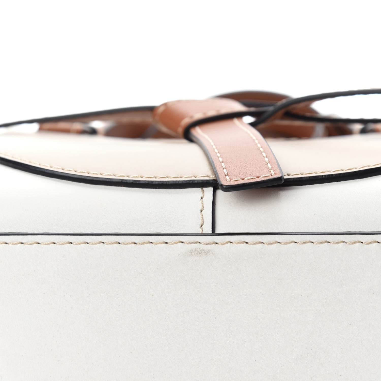 Loewe Natural Calfskin Mini Gate Tote Light Oat Soft White 8 of 12