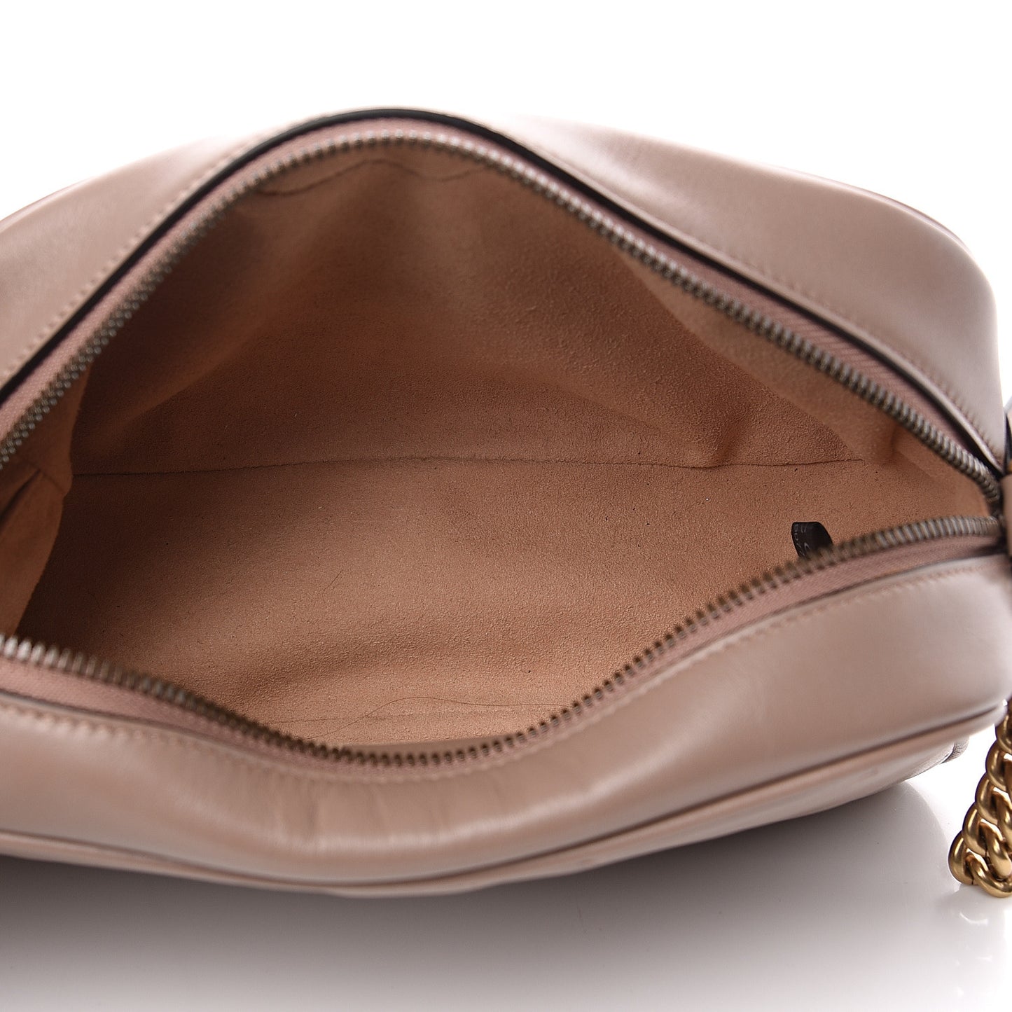 Calfskin Matelasse Small GG Marmont Chain Shoulder Bag Porcelain Rose
