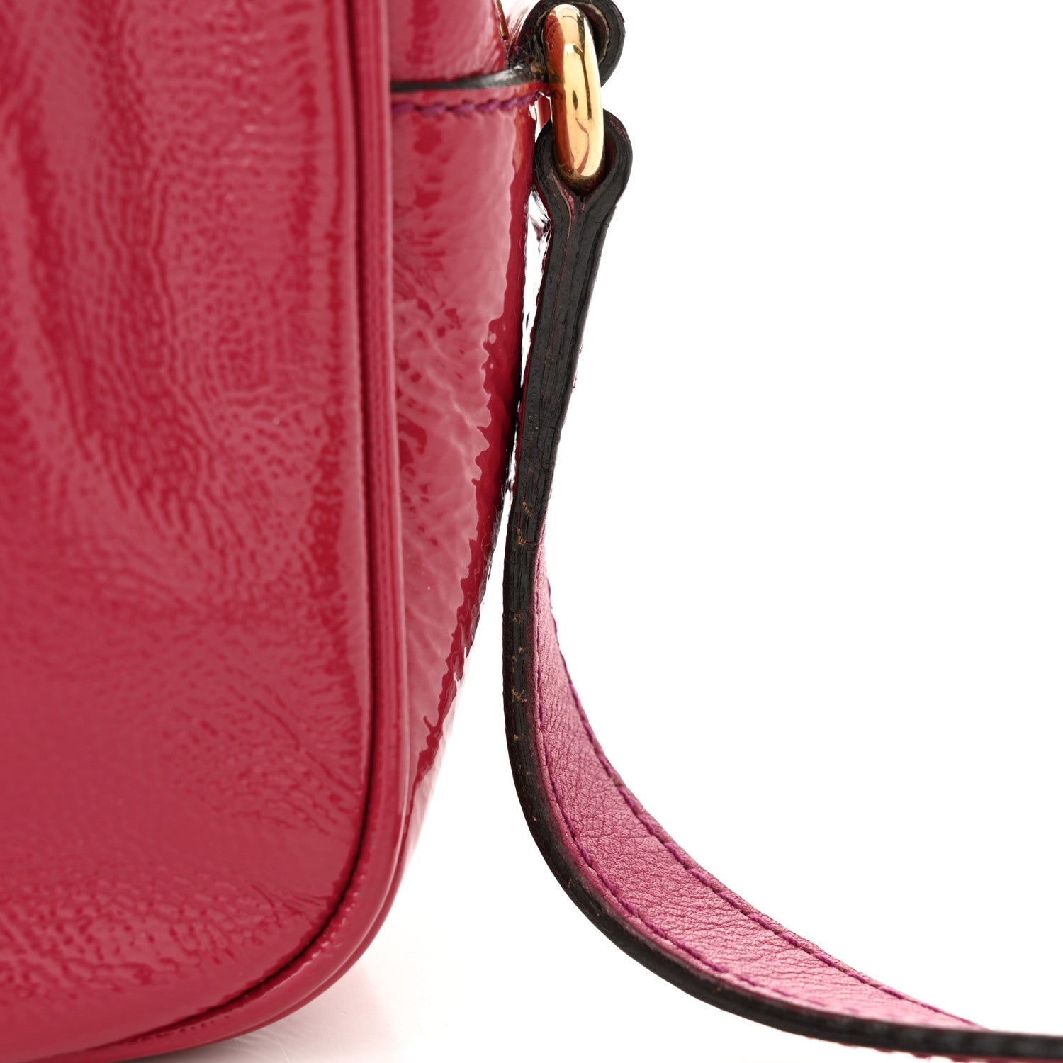 Gucci Soft Patent Small Soho Disco Bag Bright Bougainvillea 13 of 18