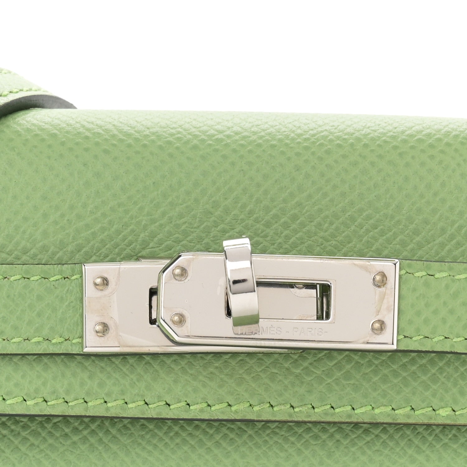 Hermes Epsom Mini Kelly Sellier 20 Vert Criquet 8 of 11