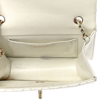 Chanel Glazed Calfskin Quilted Small Flap White 5 of 19