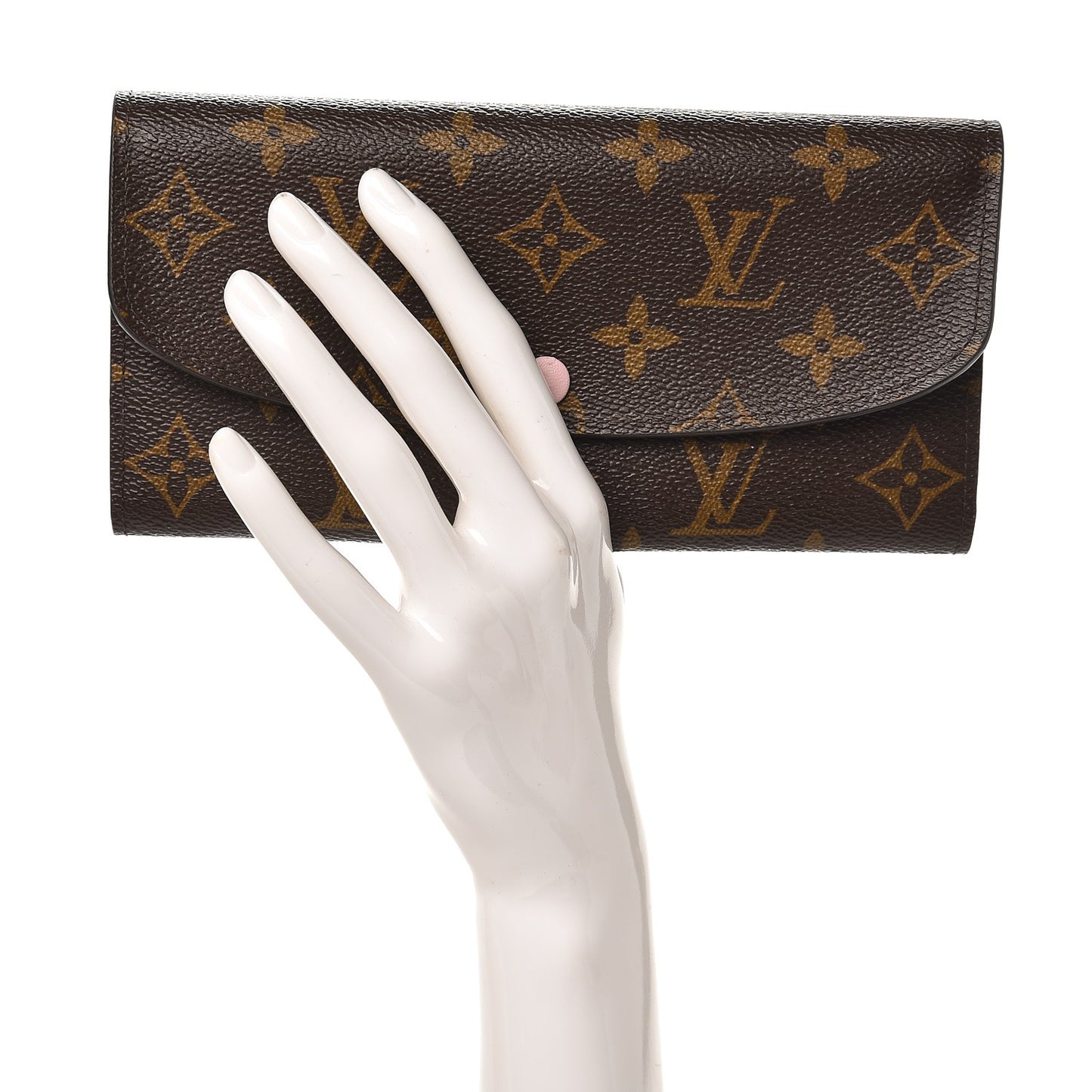 Monogram Emilie Wallet Rose Ballerine