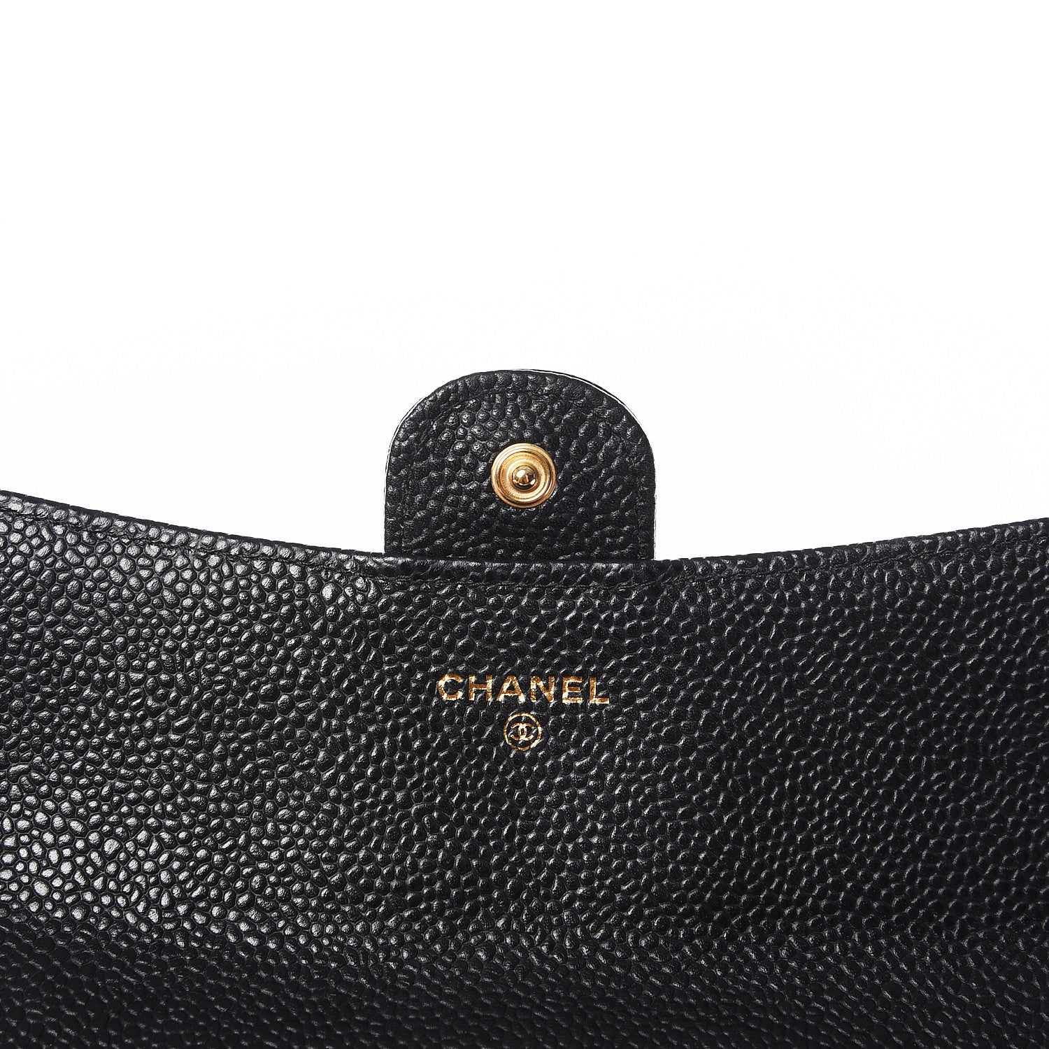 Chanel Caviar Quilted Large Gusset Flap Wallet Black 7 of 11