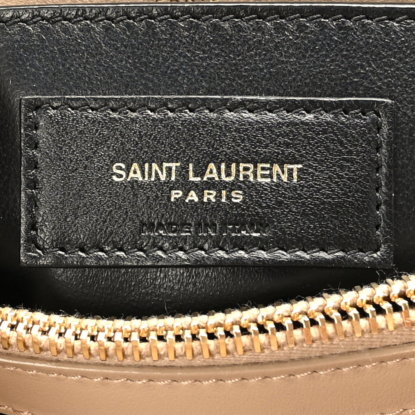 Calfskin Y Quilted Monogram Small Loulou Chain Satchel Dark Beige