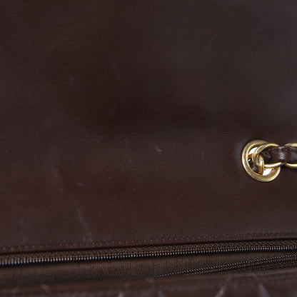 Chanel Lambskin Quilted Jumbo Single Flap Dark Brown 9 of 9