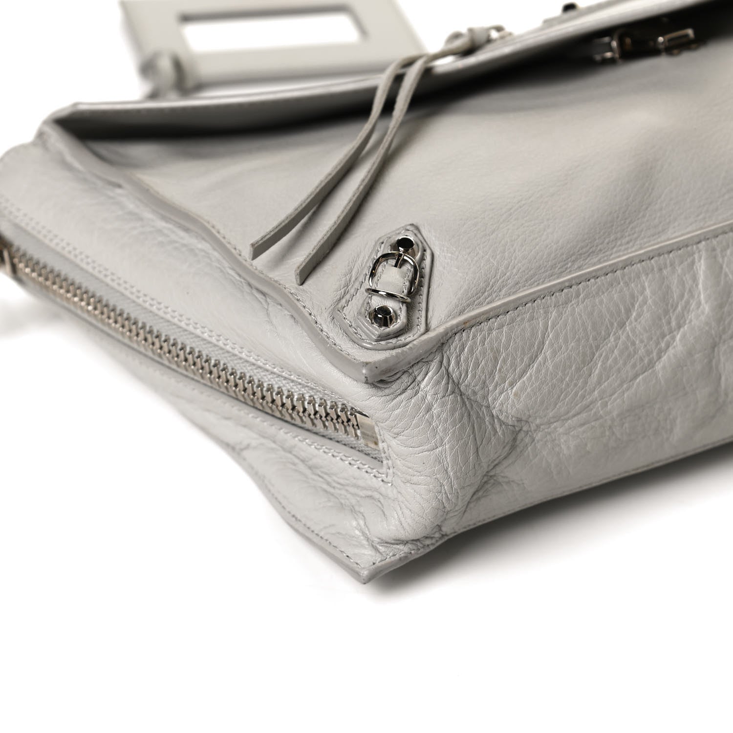 Balenciaga Veau Papier Sight Clutch Gris Metal 12 of 13