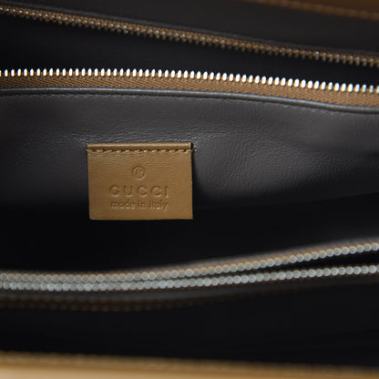 Gucci Smooth Calfskin Medium Zumi Top Handle Bag Friky Taupe 6 of 11
