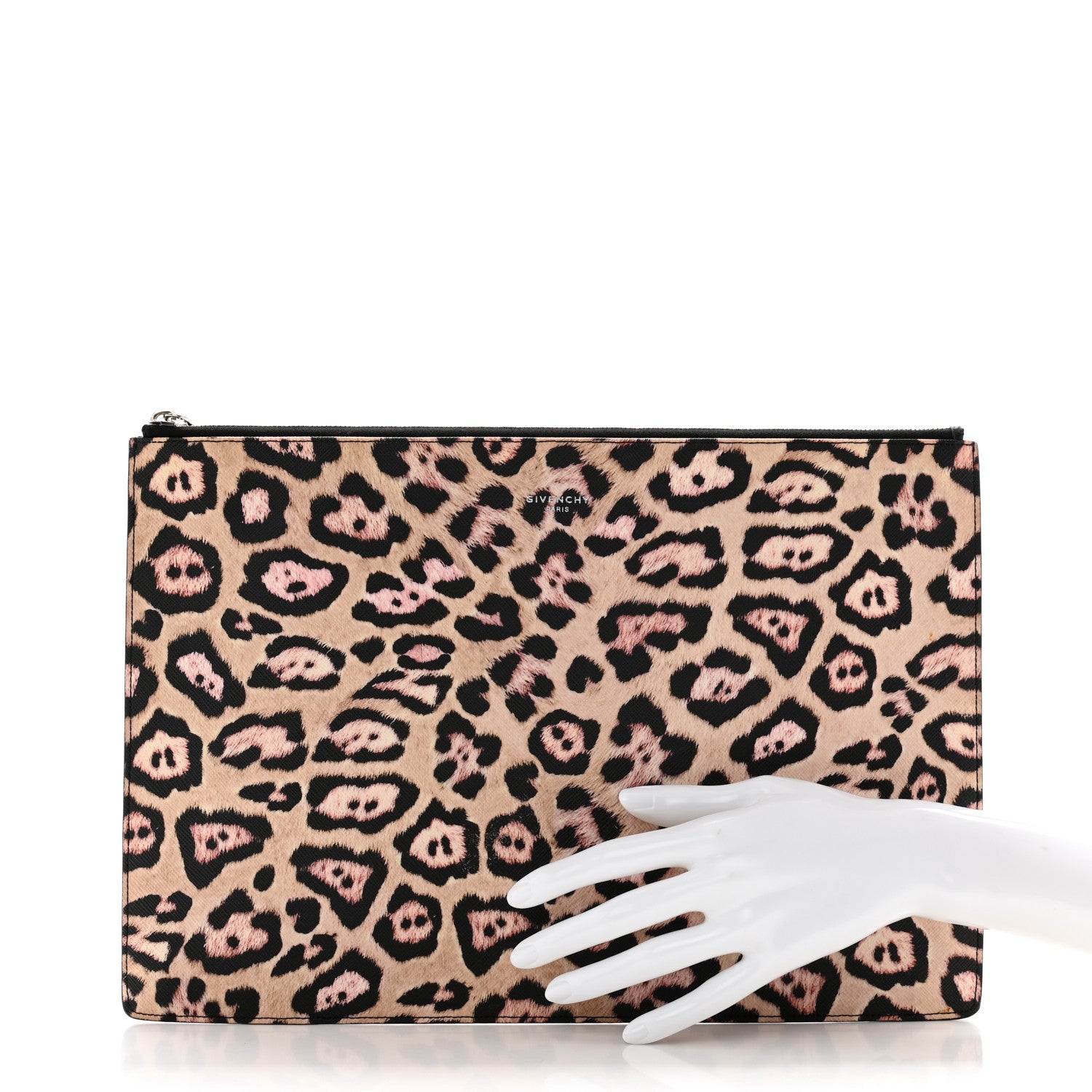 Givenchy Coated Canvas Jaguar Print Zip Pouch 2 of 12
