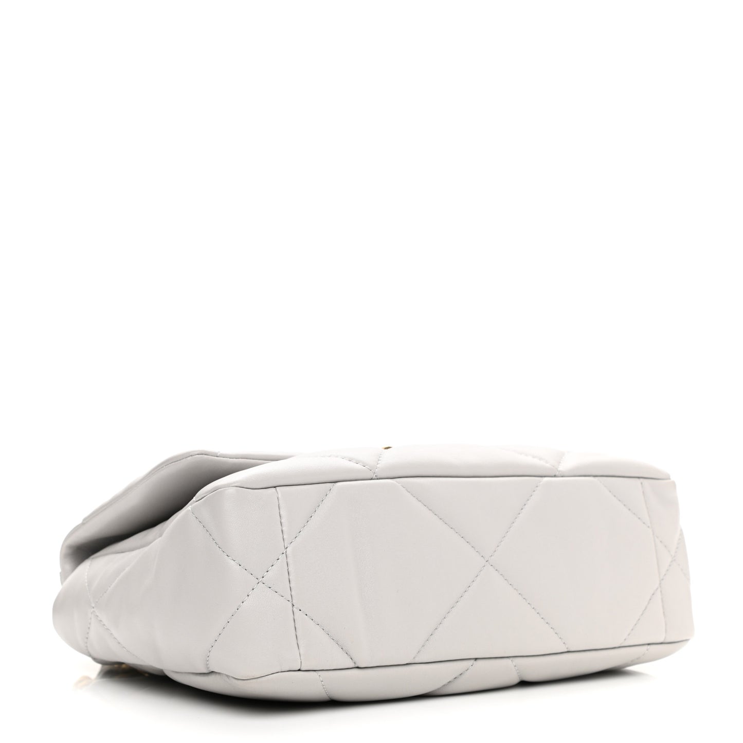 Lambskin Quilted Medium Chanel 19 Flap Grey
