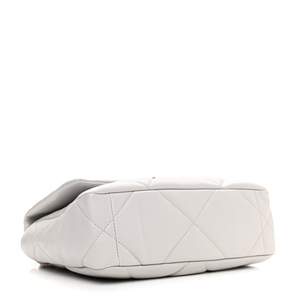 Chanel Lambskin Quilted Medium Chanel 19 Flap Grey 4 of 11