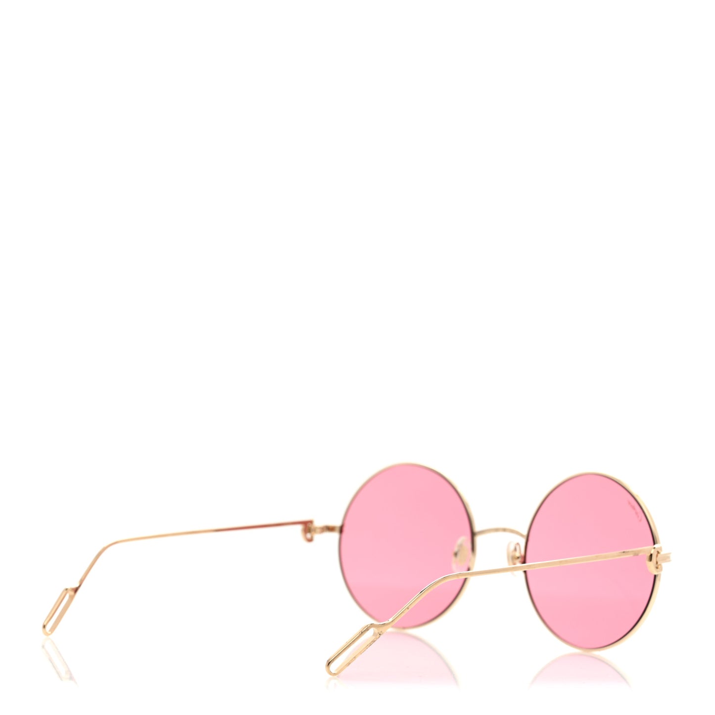 Premiere De Cartier Round Sunglasses Pink Gold