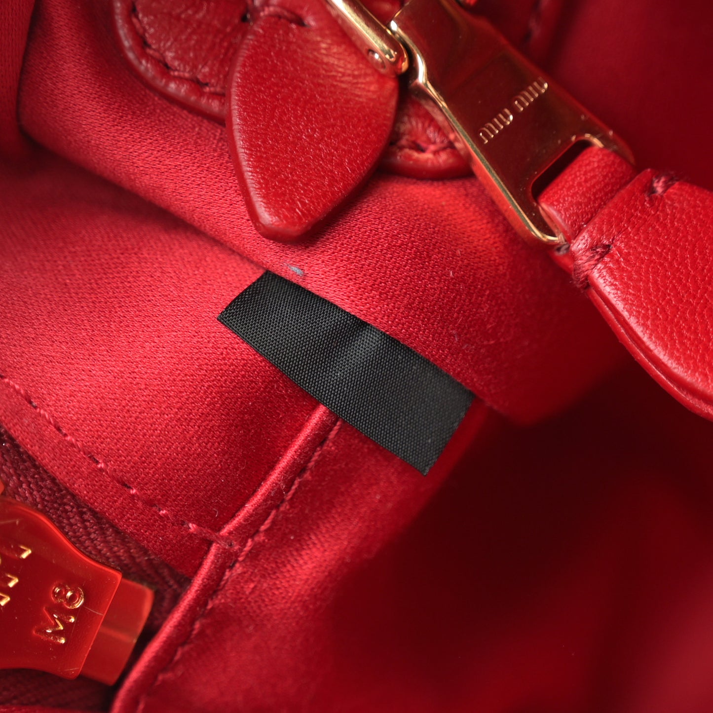 Nappa Matelasse Regular Arcadie Top Handle Bag Rosso