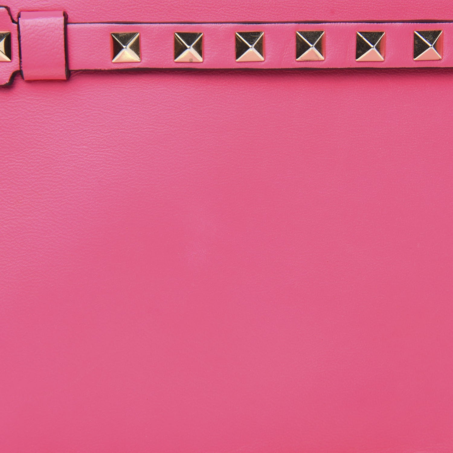 Valentino Garavani Nappa Rockstud Wristlet Clutch Fuxia Fluo 10 of 12
