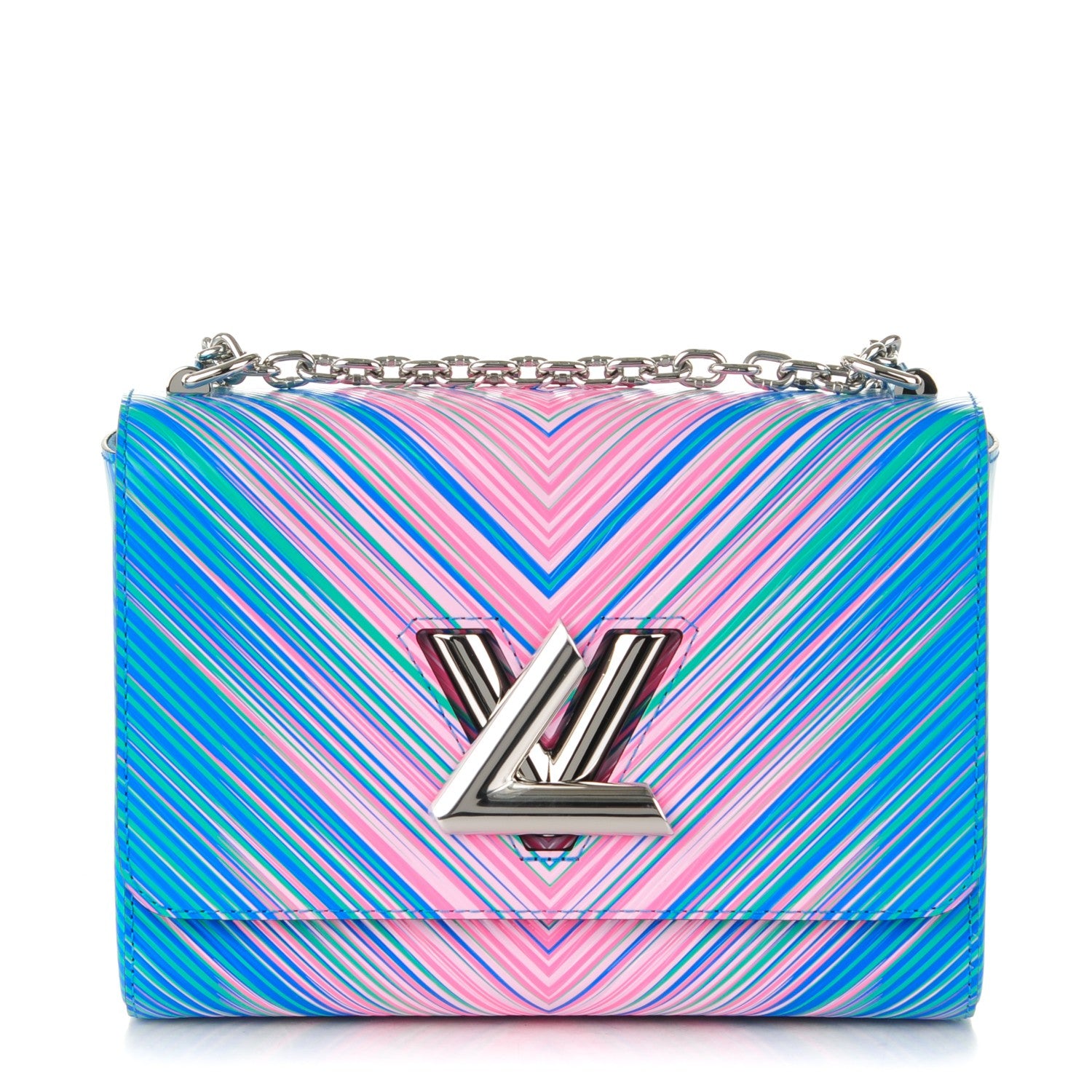 Louis Vuitton Epi Tropical Twist Shoulder Bag MM Blue Rose 1 of 8