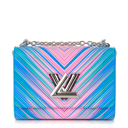 Louis Vuitton Epi Tropical Twist Shoulder Bag MM Blue Rose 1 of 8