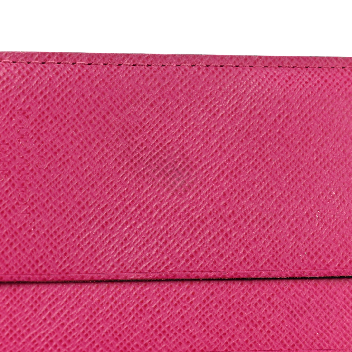 Monogram Perforated Compact Zipped Wallet Fuchsia