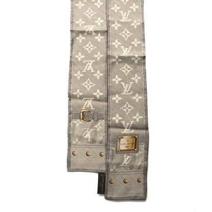 Louis Vuitton Silk Monogram New Denim Bandeau Grey 2 of 3