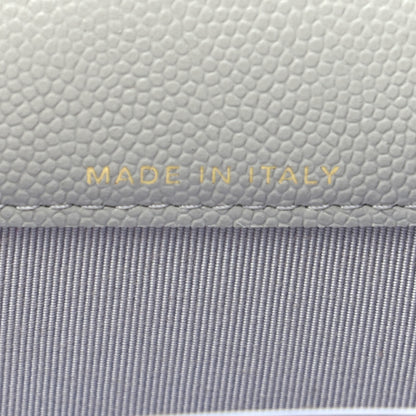 Chanel Caviar Quilted Flap Card Holder Wallet Grey 7 of 11
