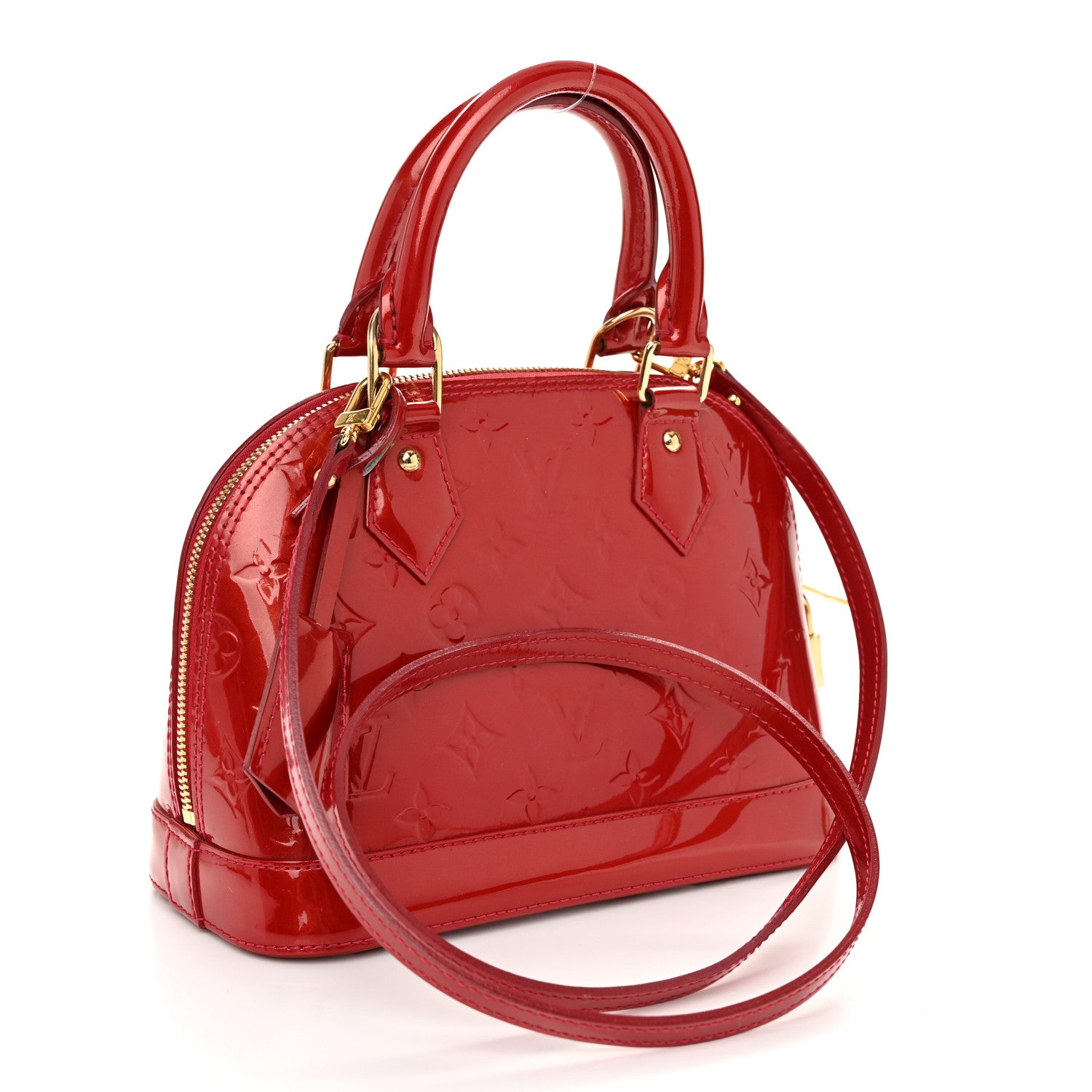 Louis Vuitton Vernis Alma BB Pomme D'Amour 3 of 10
