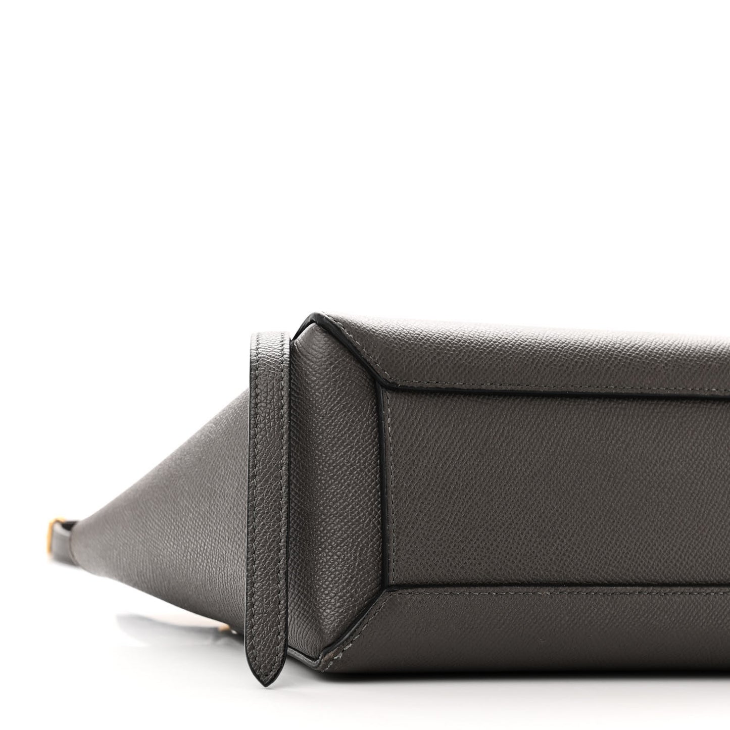 Grained Calfskin Nano Belt Bag Grey
