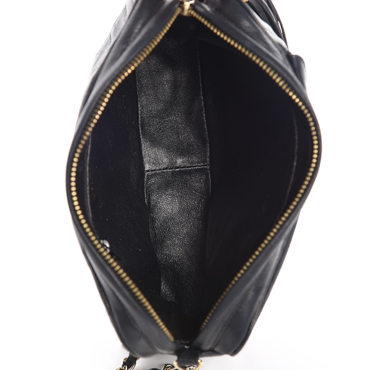 Chanel Lambskin Quilted CC Tassel Camera Case Black 5 of 14
