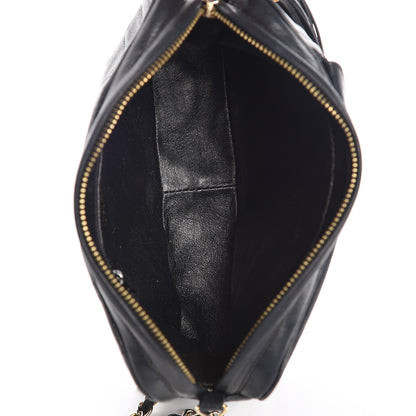 Chanel Lambskin Quilted CC Tassel Camera Case Black 5 of 14