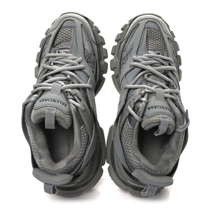 Balenciaga Rubber Mesh Fabric Monocolor Recycled Sole Womens Track Sneakers 39 Medium Grey 2 of 10